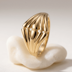 Bague - Or jaune 9k - Maison Di Giorgio