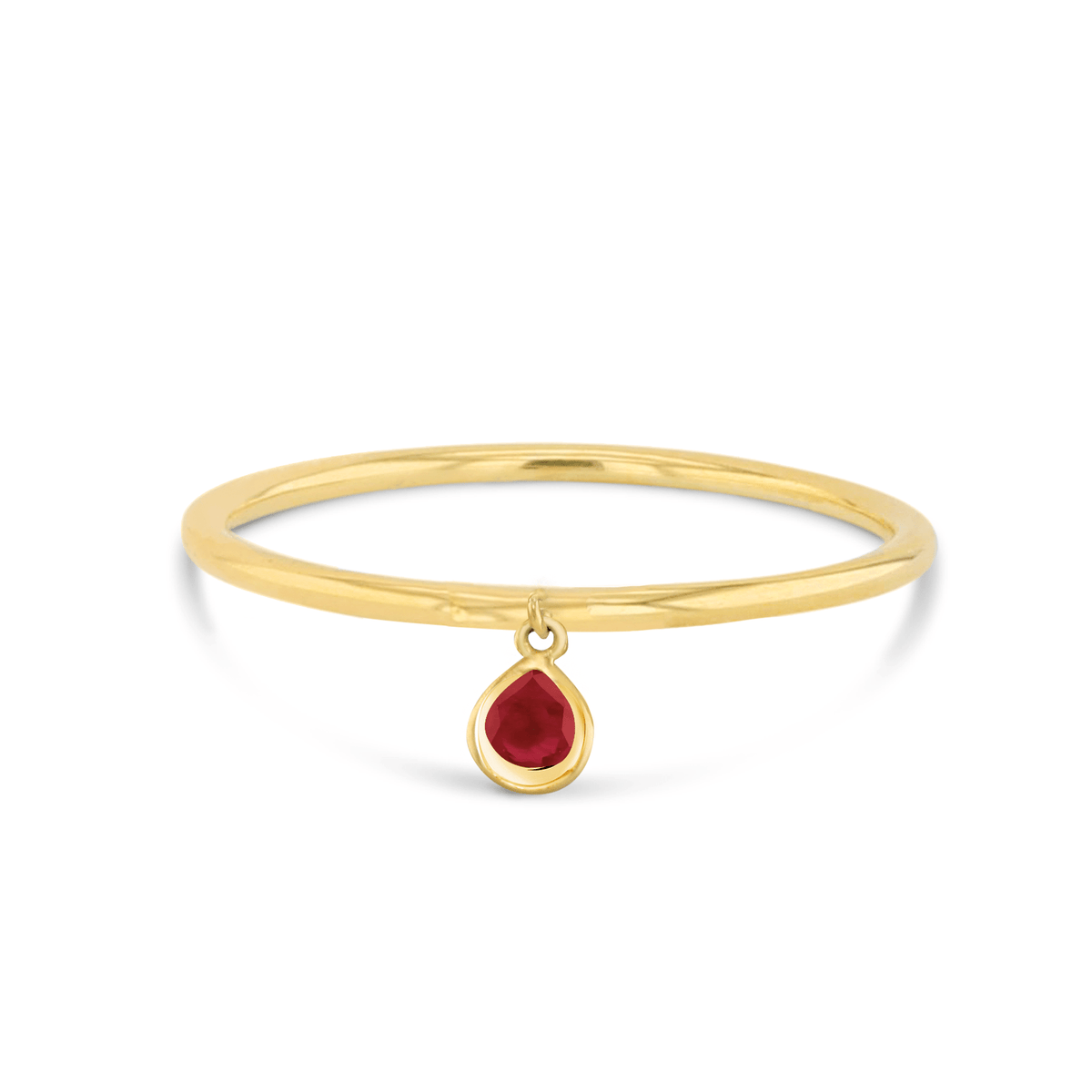 Bague - Or jaune 9k, Rubis - Maison Di Giorgio