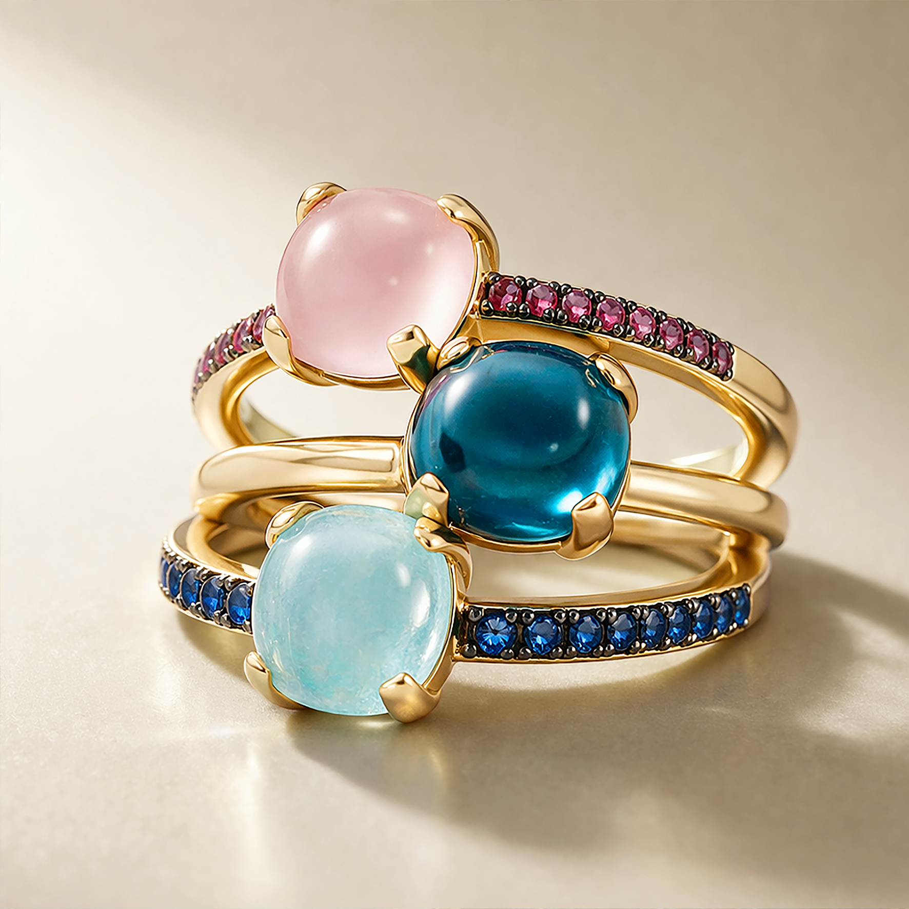Trio de bagues Les Petites Précieuses