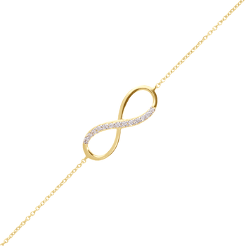 Bracelet doré Or jaune 18k assemblé d'oxyde de zirconium - Maison Di Giorgio