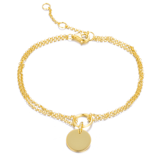 Bracelet plaqué Or jaune 18k