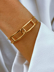 Bracelet plaqué Or jaune 18k