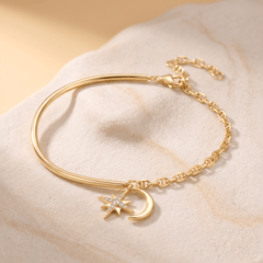 Bracelet - Doré à l'Or jaune fin, Oxyde de zirconium - Maison Di Giorgio