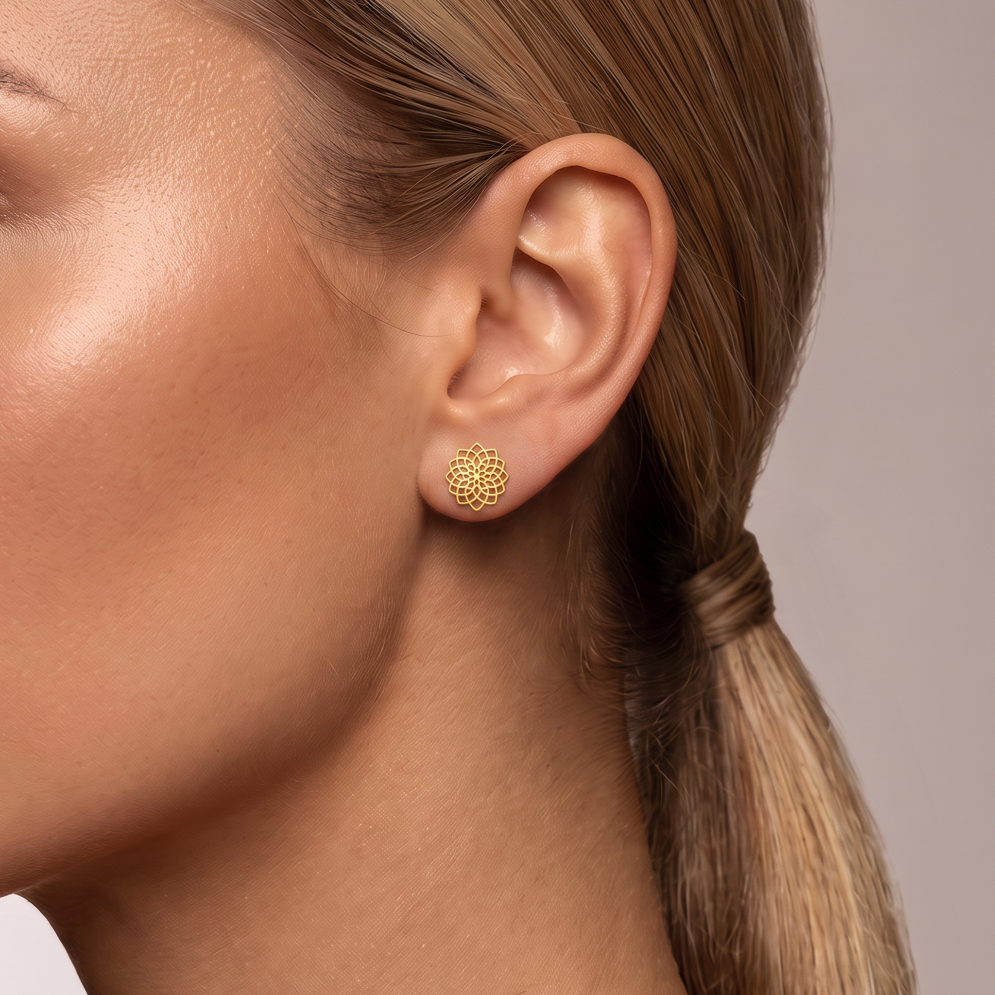 Boucles d'oreilles - Dorées à l'Or jaune fin