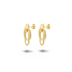 Boucles d'oreilles dorées Or jaune 18k
