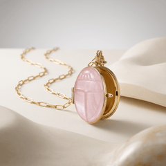 Médaillon - Doré Or jaune fin, Quartz - Maison Di Giorgio