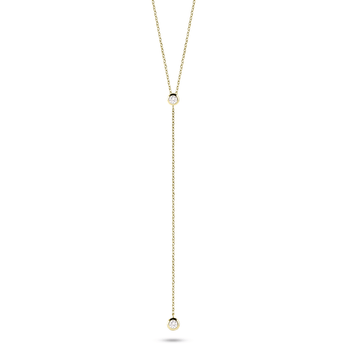 Collier doré Or jaune 18k assemblé d'oxyde de zirconium - Maison Di Giorgio