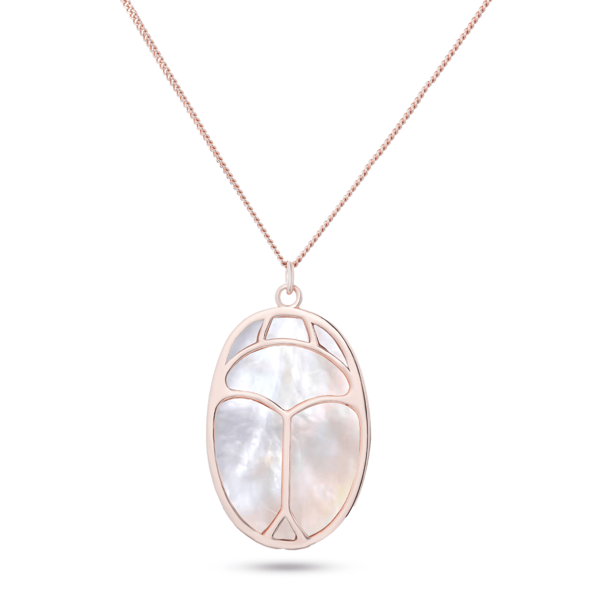 Collier doré Or rose 18k, Nacre - Maison Di Giorgio