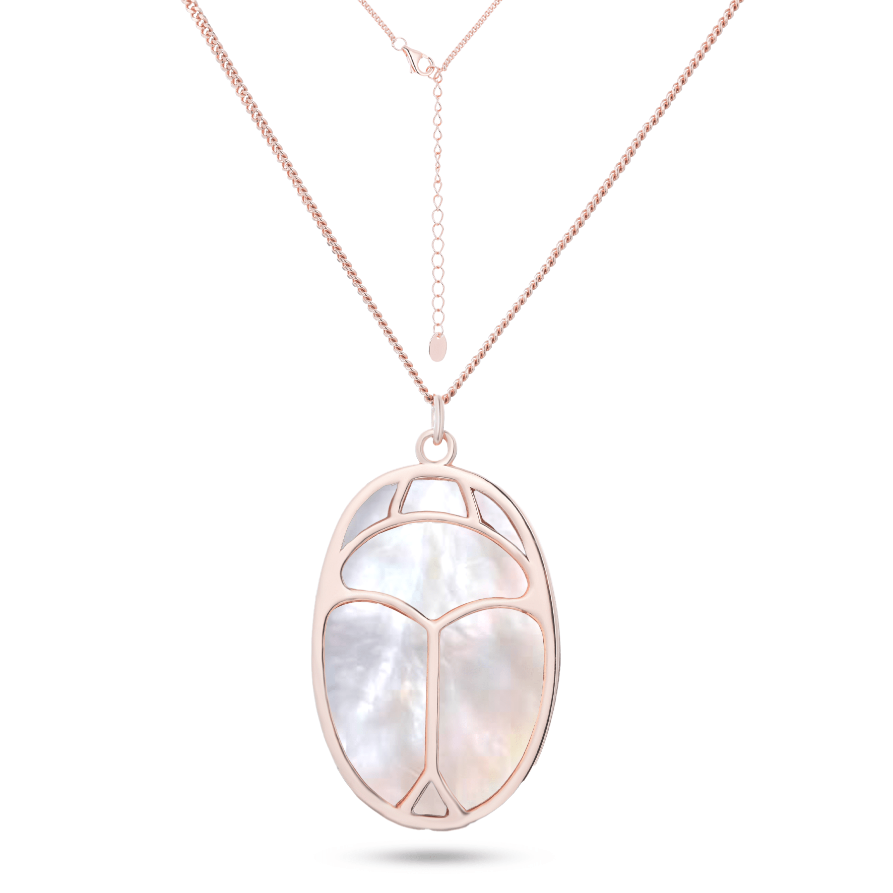 Collier doré Or rose 18k, Nacre - Maison Di Giorgio