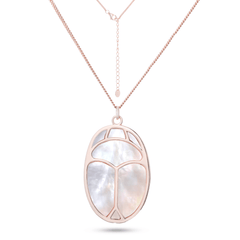 Collier doré Or rose 18k, Nacre - Maison Di Giorgio