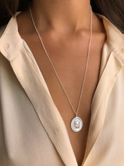Collier plaqué Argent assemblé de Nacre - Maison Di Giorgio