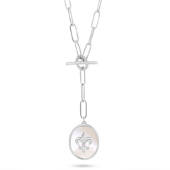Collier Argenté, Nacre - Maison Di Giorgio