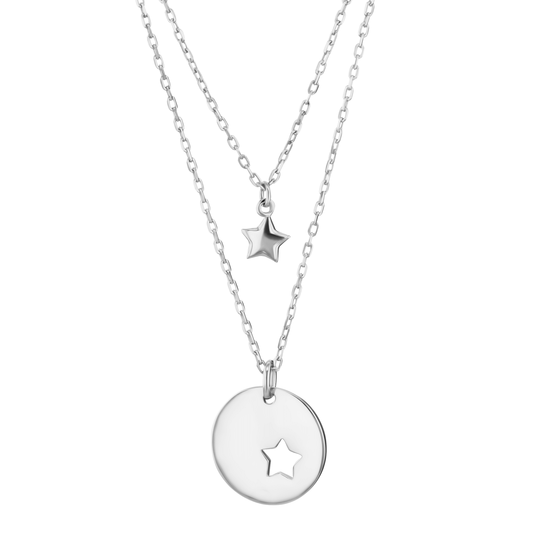 Collier en Argent 925 plaqué Rhodium - Maison Di Giorgio