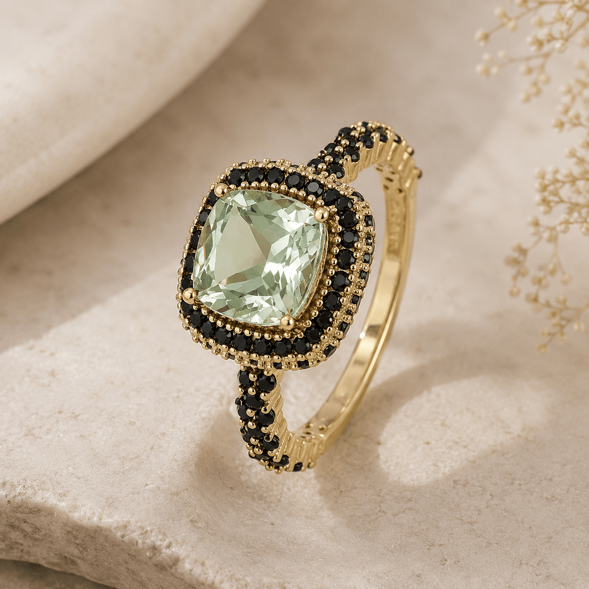 Bague - Argent 925 doré Or jaune 18k, Améthyste et Spinelle - Maison Di Giorgio