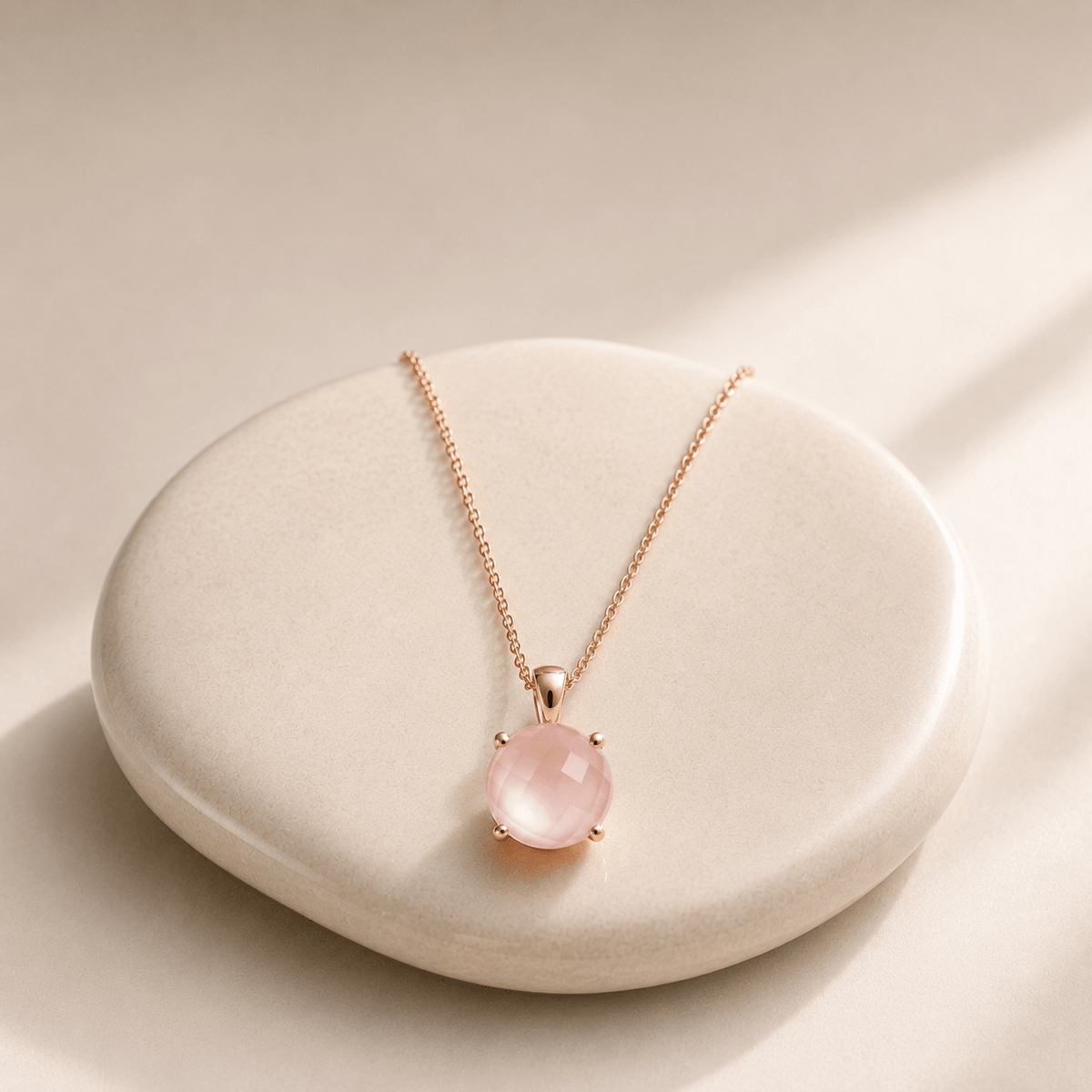 Collier - Argent 925 doré Or rose 18k, Quartz - Maison Di Giorgio