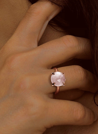 Ciondolo Raffinato In Oro Rosa 18 Carati Da 1 Carato Rose De France, Argyle - Foto 12