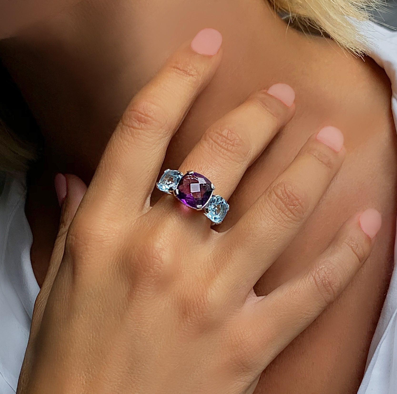 JOLIE Bague en Argent 925 et RUBIS forme ronde - BA-AR-646, Taille 58 JOLIE Bague en Argent 925 et RUBIS forme ronde - BA-AR-646, Taille 58