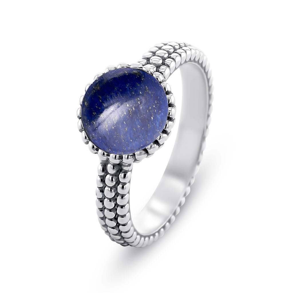 925 Silver Ring assembled with Lapis Lazuli – Maison Di Giorgio