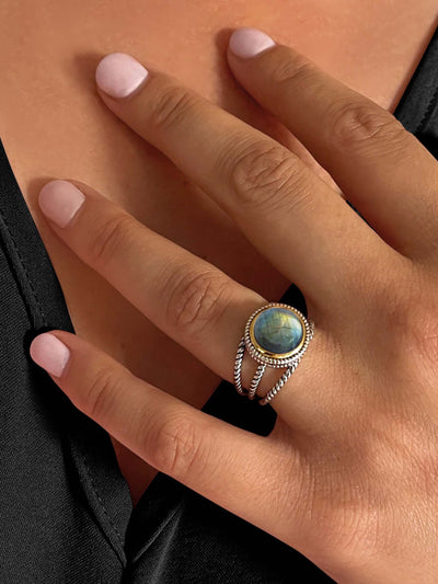 Anello In Argento Con Labradorite-8334RK | Gioielli - Foto 10