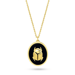 Collier doré Or jaune 18k, Onyx noir - Maison Di Giorgio