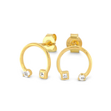 Gold earrings by Di Giorgio